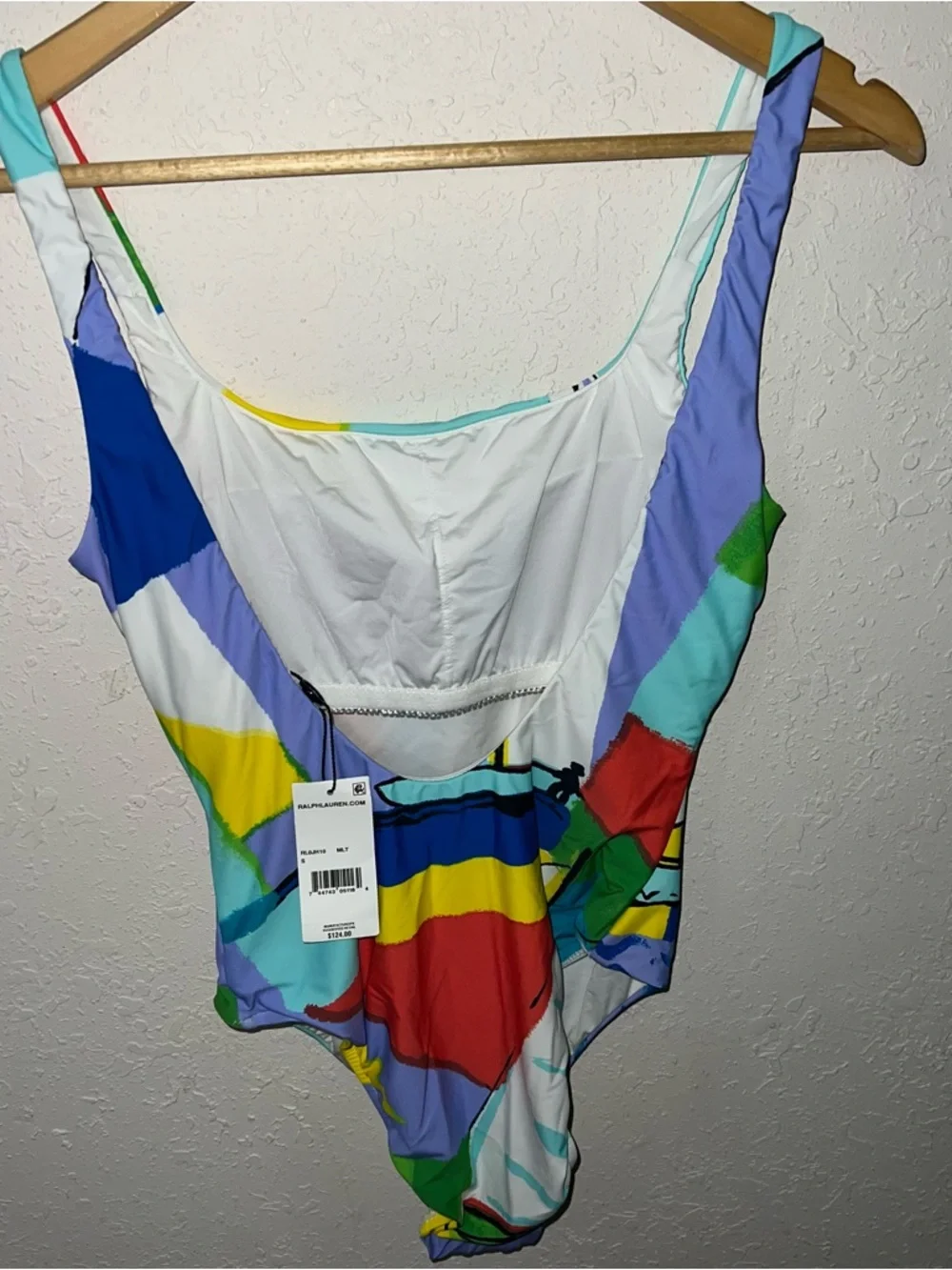 Polo Ralph Lauren BNWT Scenic Square Neck One-Piece Swimsuit Size Small. - Picture 6 of 11